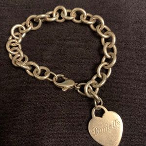 Tiffany iconic heart tag bracelet.   Authentic